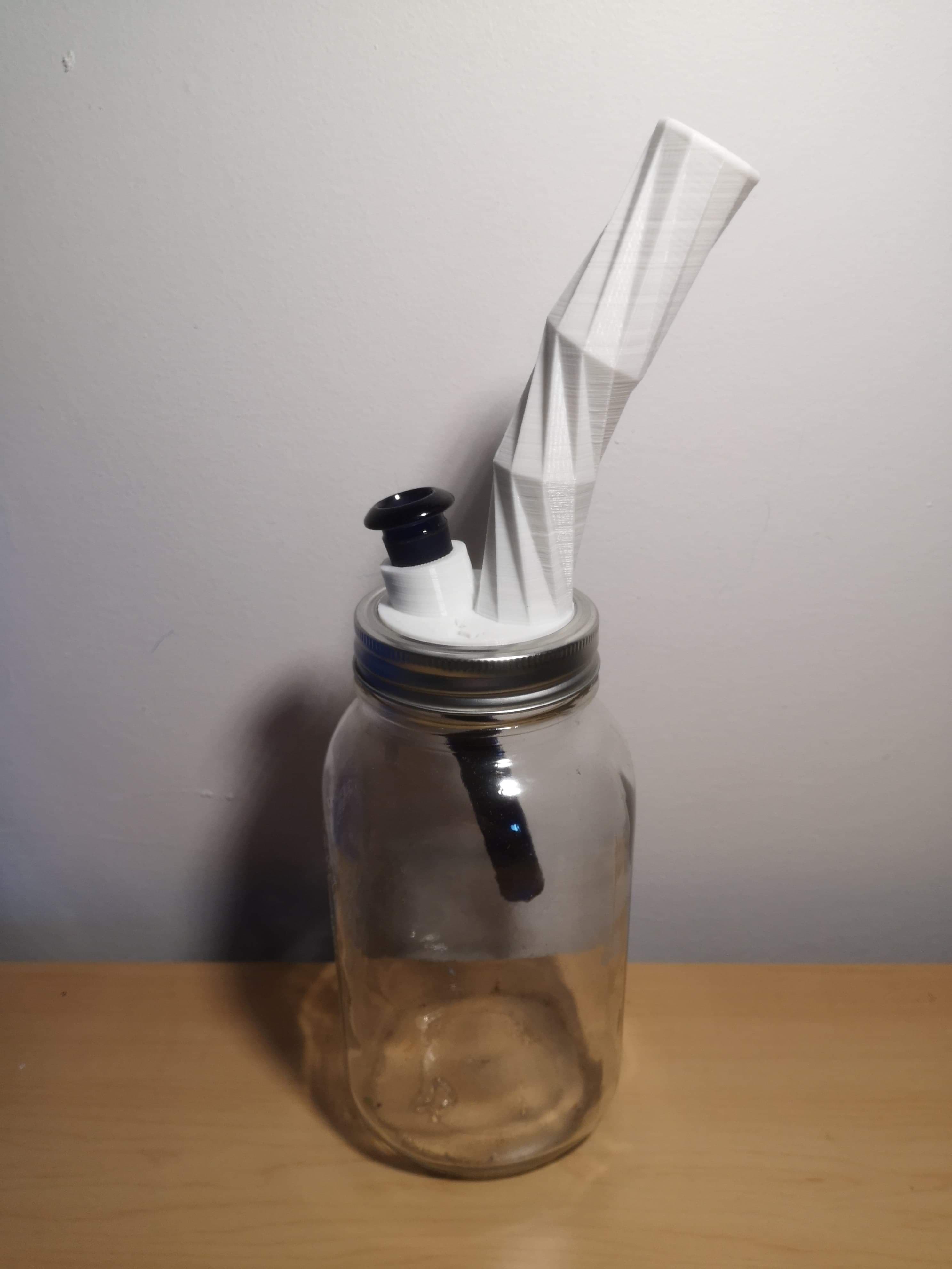 STL file Twisted Mason Jar Bong 🫙 (OBJ)・Design to download and 3D print ...